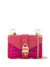 Chloé Mini Aby Chain Shoulder Bag In Pink