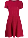 Pinko Knitted Shift Dress In Pink