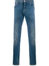 Dolce & Gabbana Distressed Denim Jeans In Blue