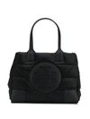 Tory Burch Quilted Tote In Black