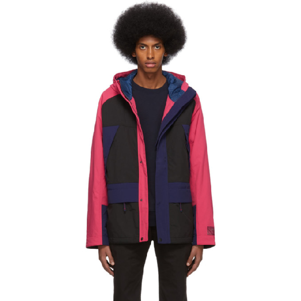 pink hooded parka