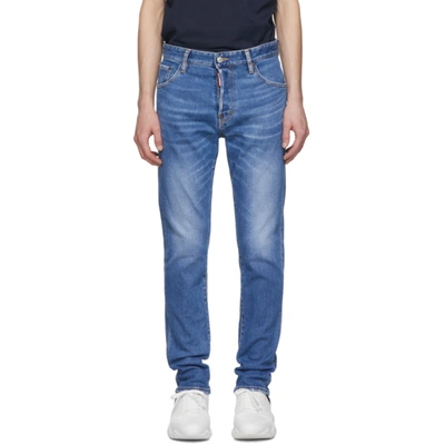 Dsquared2 Blue Sexy Mercury Proper Wash Jeans In 470 Blue