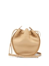 The Row Drawstring-pouch Leather Cross-body Bag In Cream Silk