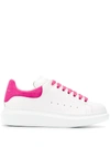 Alexander Mcqueen Raised-sole Low-top Leather Trainers In White