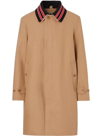 Burberry Pimlico Single-breasted Gabardine Car Coat In Neutrals