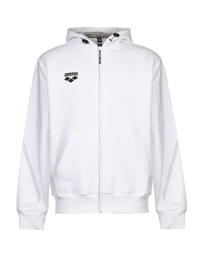 Arena Hooded Sweatshirt In White