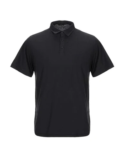 Roberto Collina Polo Shirts In Black