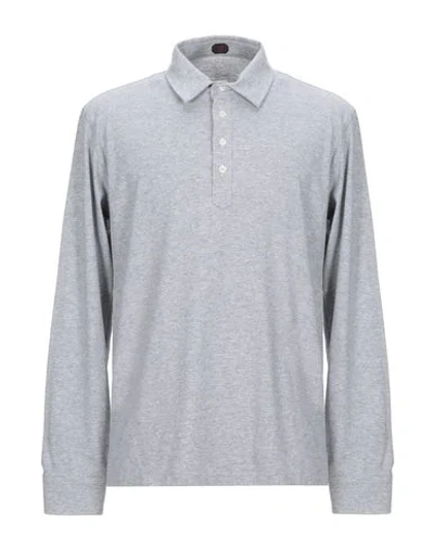 Mp Massimo Piombo Polo Shirts In Light Grey