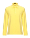 Mp Massimo Piombo Polo Shirts In Yellow