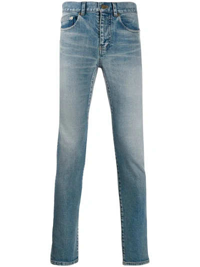 Saint Laurent 5 Pocket Skinny-fit Jeans In Blue