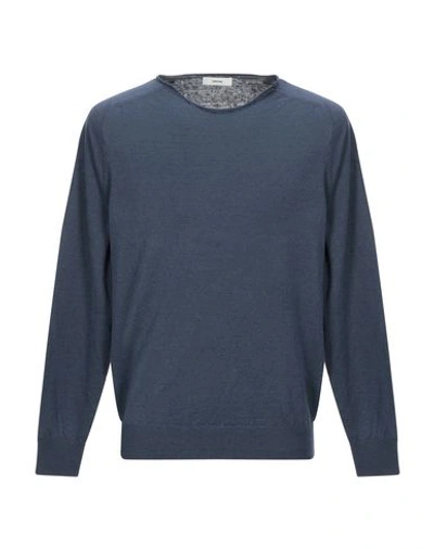 Mauro Grifoni Sweaters In Slate Blue