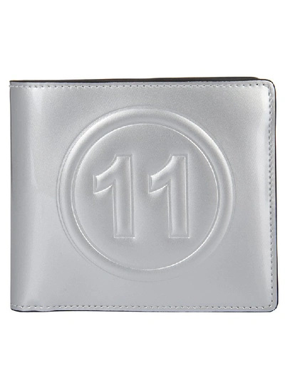 Maison Margiela 11 Logo Wallet In Silver