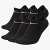 Nike Everyday Cushioned Training No-show Socks In Black