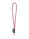 Moschino Keyring Neck Strap In Red