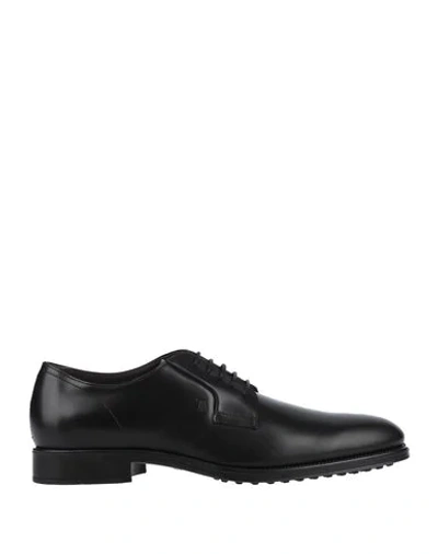 Tod's Lace-up Shoes In Black