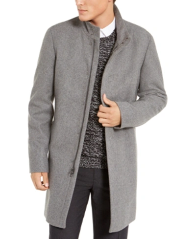 Calvin Klein Men's Mayden Slim-fit Overcoat In Grey