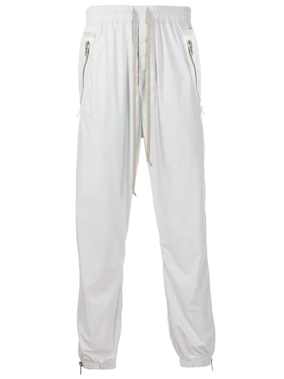 Rick Owens Parachute Track Pants In Bianco