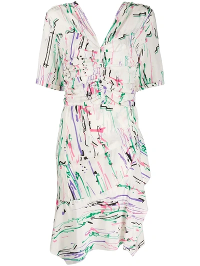 Isabel Marant Arodie Ruffled Dress In Fantasia