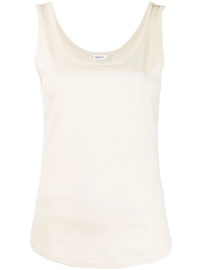 Filippa K Robin Sleeveless Top In Almond White