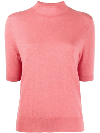 Filippa K Evelyn Short-sleeve Jumper In Pink