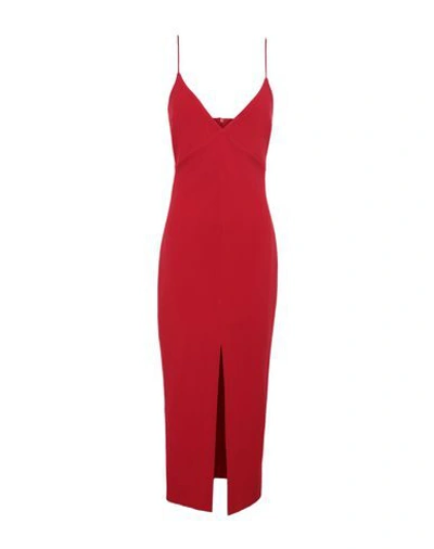 Bec & Bridge Midi Dresses In Red