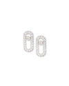 Messika Move Uno Diamond Stud Earrings In 18k White Gold