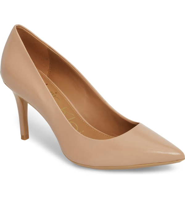 calvin klein gayle pumps desert sand