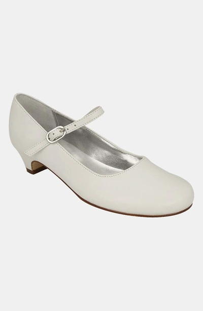 Nina Kids' Seeley Mary-jane Dress Shoes, Little Girls & Big Girls In White Smooth