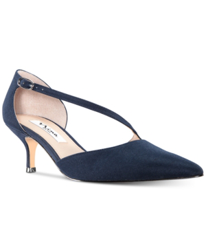 navy evening pumps