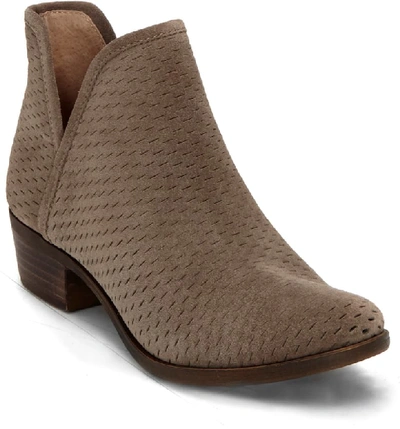 Lucky Brand Baley Bootie In Brindle Suede