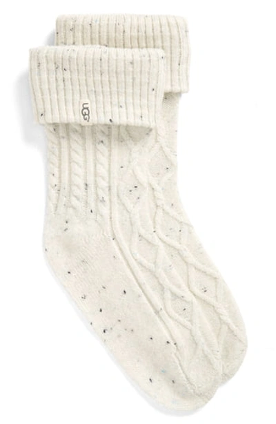 Ugg Women's Short Sienna Rain Boot Socks In Cream Fabric