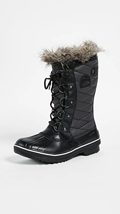 Sorel Tofino&trade; Ii Fur-trim Quilted Boots In Black