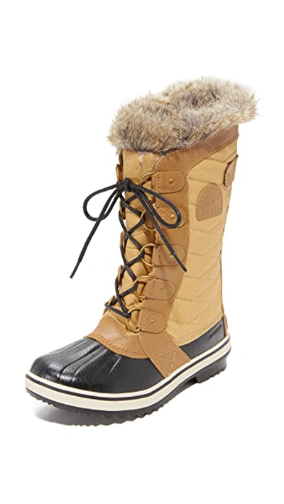Sorel Kid's Tofino Ii Tall Hiking Boots With Faux Fur-trim, Baby/kids In Curry/elk