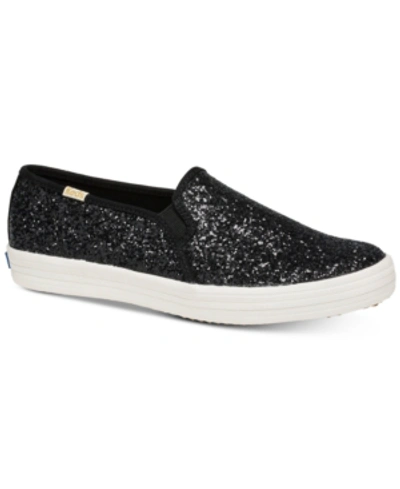 Kate Spade X  Double Decker  Glitter Sneakers In Black