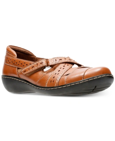 Clarks Collection Women's Ashland Spin Flats Women's Shoes In Tan