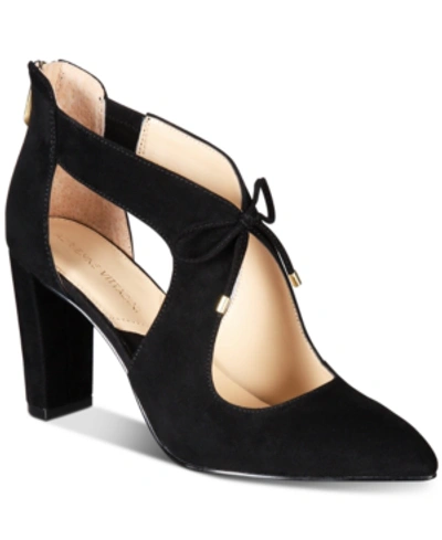 Adrienne Vittadini Women's Nigel Shooties Women's Shoes In Black Suede