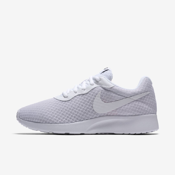 Nike Women's Tanjun Wide Width (2e) Casual Sneakers From Finish Line In White | ModeSens