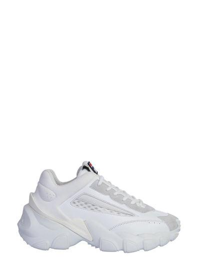 Fila Alpha Ray Linear Sneakers In Cream And Brown-neutral In White