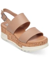 Steve Madden Brenda Flatform Sport Sandals In Natural