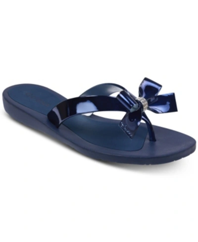 Guess Women's Tutu Bow Flip Flops In Blue