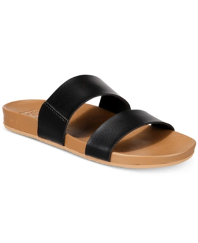 Reef Cushion Vista Pool Slides Women's Shoes In Black