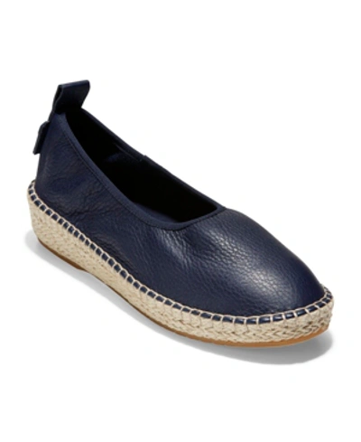 Cole Haan Cloudfeel Espadrilles In Blue Leather