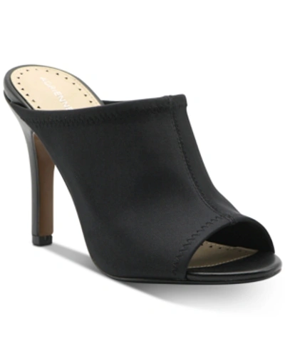 Adrienne Vittadini Galaxy Stretch Slide Sandals Women's Shoes In Black