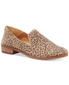 Lucky Brand Cahill Crashback Flats Women's Shoes In Leopard