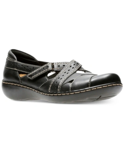 Clarks Collection Women's Ashland Spin Q Flats Women's Shoes In Black