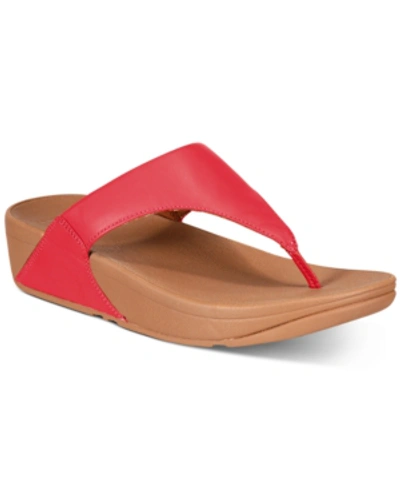 Fitflop Lulu Flip Flop In Passion Red