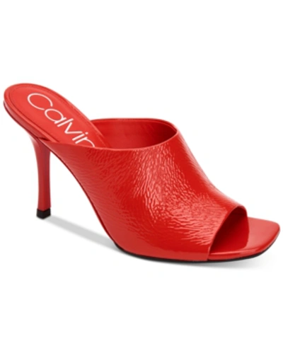 Calvin Klein Women's Matos Dress Sandals Women's Shoes In Process Red