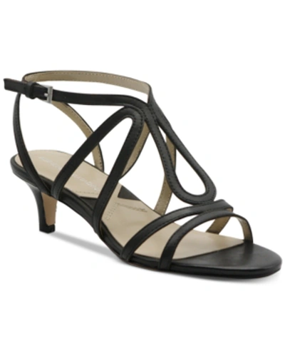 Adrienne Vittadini Safara Strappy Sandals Women's Shoes In Black