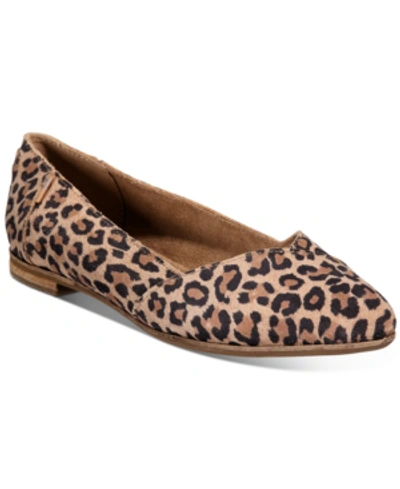 Toms Julie Flats Women's Shoes In Leopard Suede