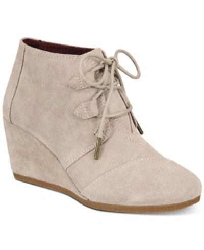 Toms Women's Kala Booties Women's Shoes In Desert Taupe Suede